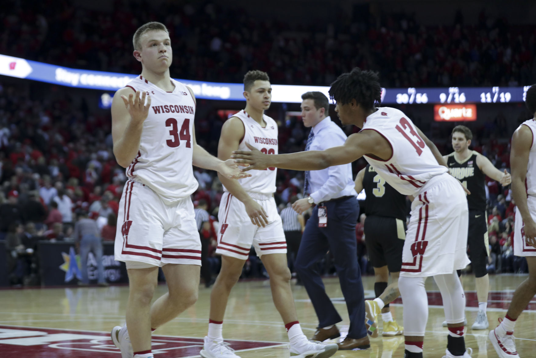 Boilermakers 84, Badgers 80 (OT)